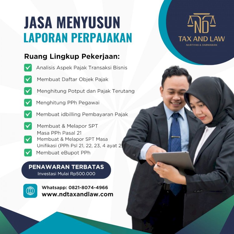 Jasa Menyusun Laporan Perpajakan